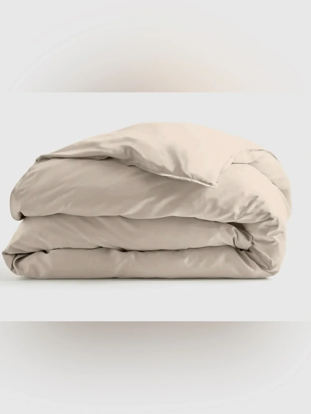 NEW Quince Organic Bamboo 1 Piece Duvet Cover, King/Cal (Sand)